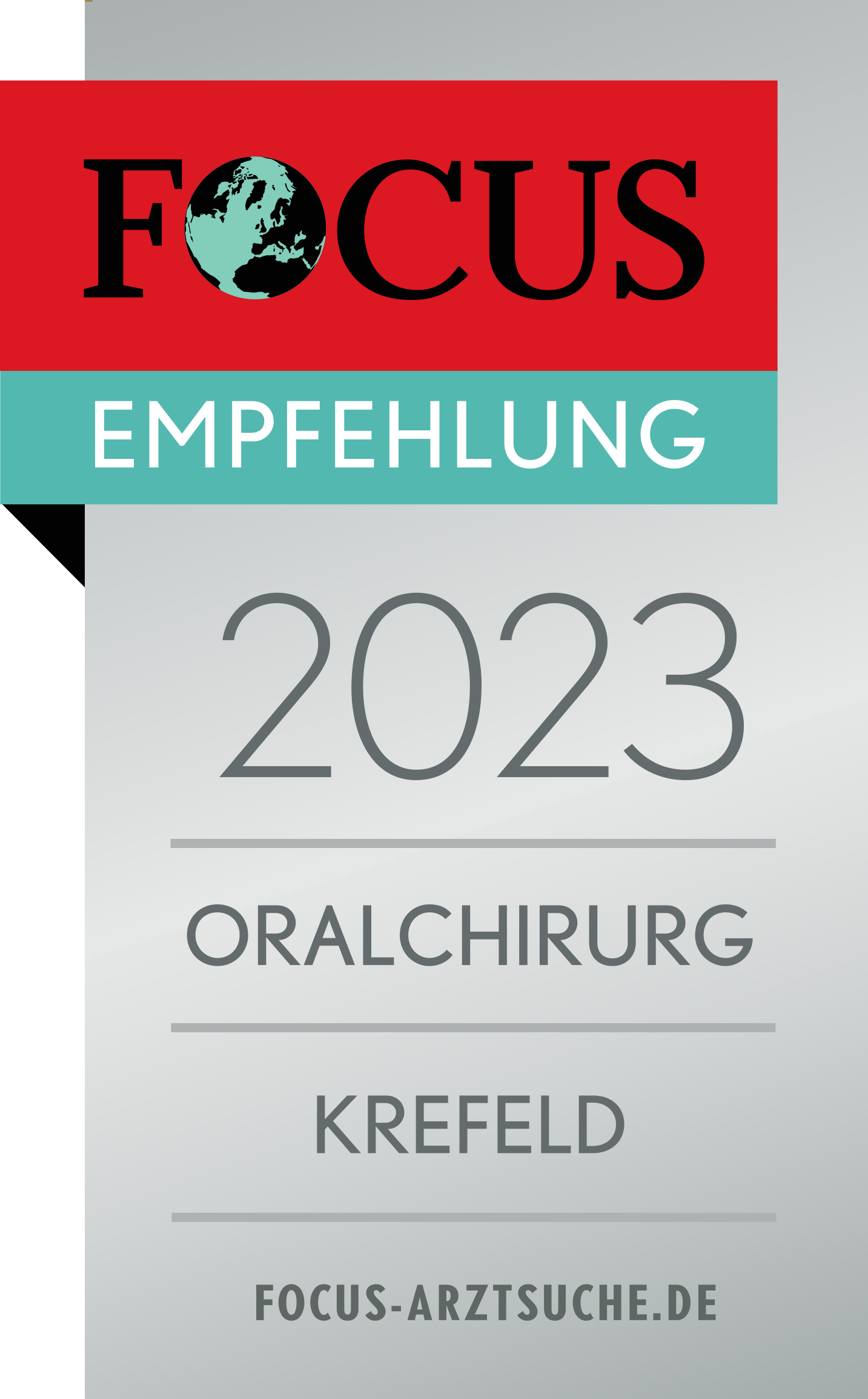 Focus Empfehlung 2023 Oralchirurg Krefeld